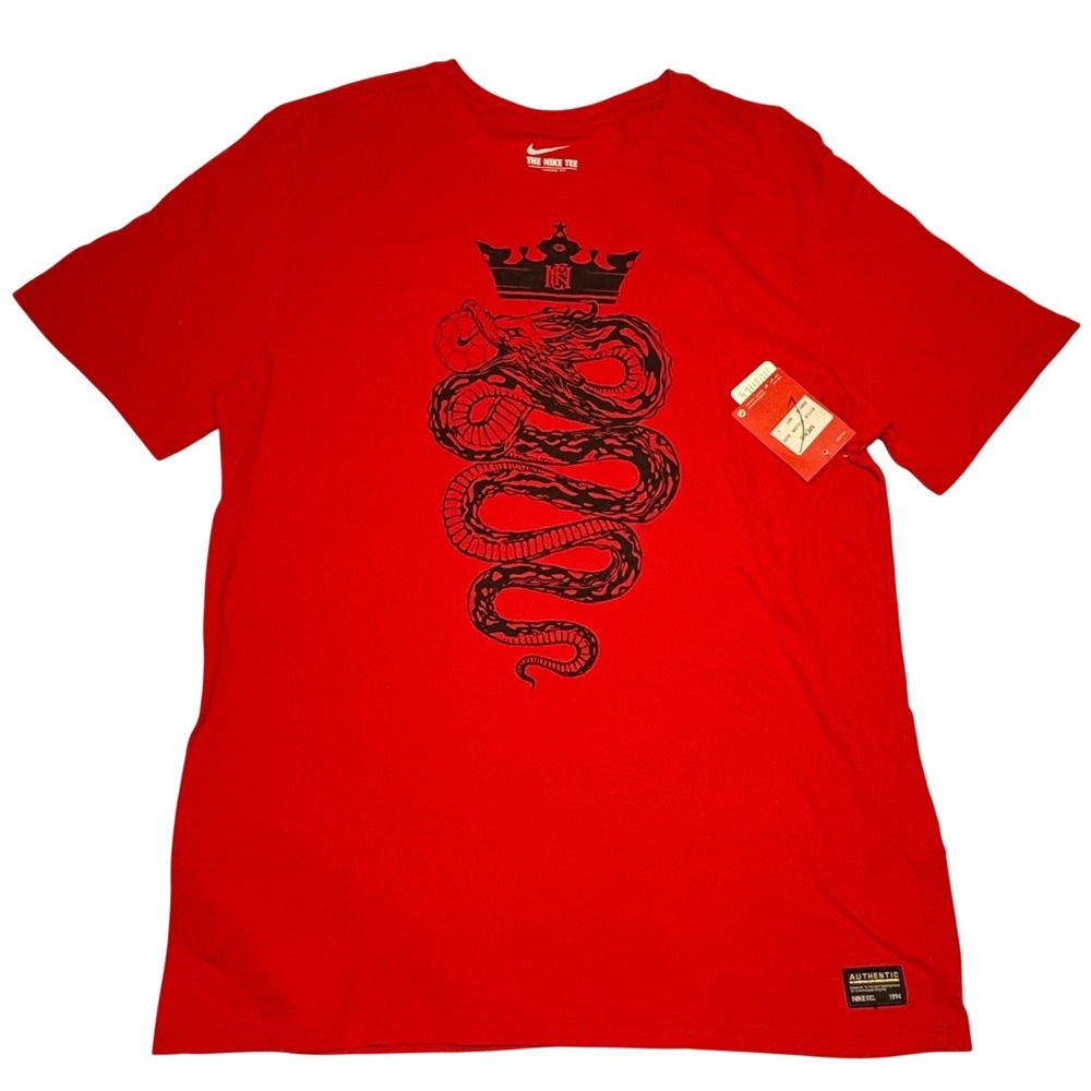 Nike F.C. Soccer T-Shirt Snake Crown Red Mens Size Large NWT 688018-657 SAMPLE